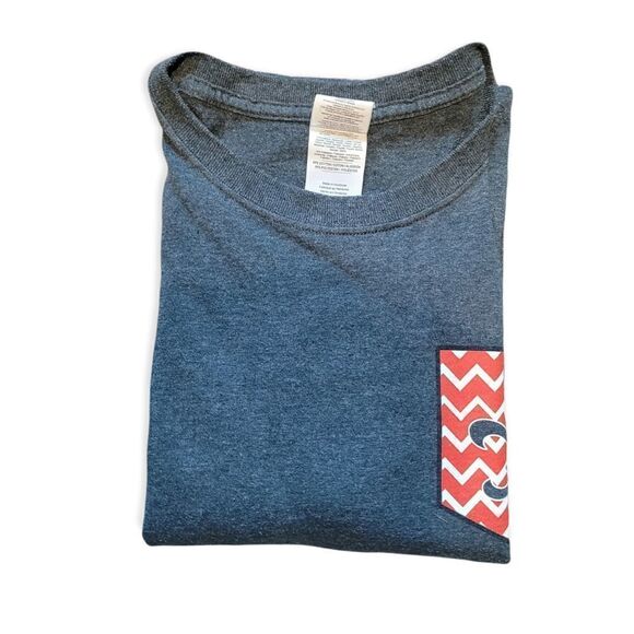 Chevron fleur-de-lis tee but Couture Tees - Picture 1 of 4